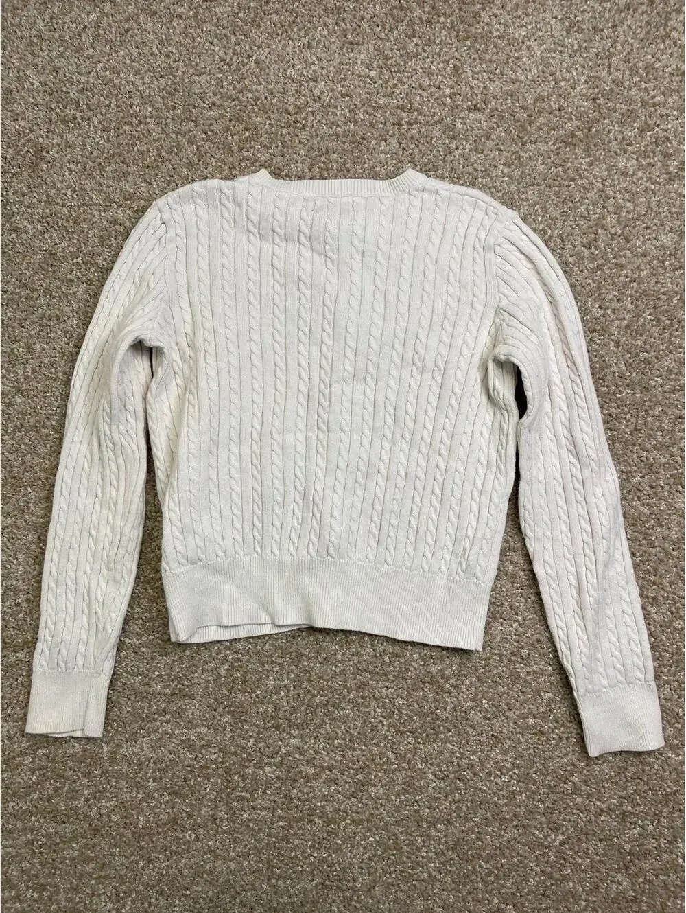 Polo Ralph Lauren Cotton Cable Cardigan Sweater Girl’s Size L12-14)